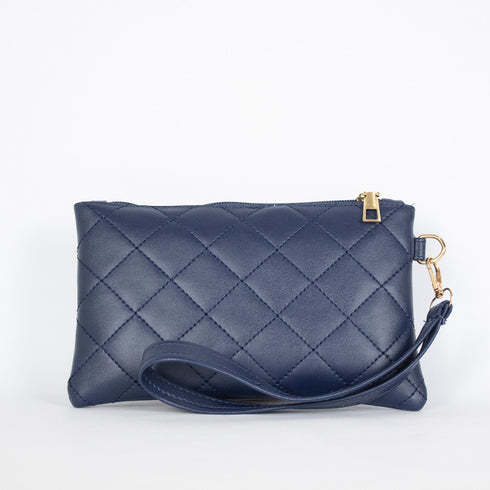 Rhombus Embroidery Accessories Pouch